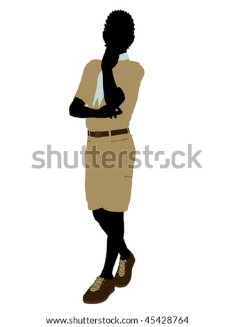 boy scouts background. oy scouts background. stock photo : African American Boy Scout silhouette