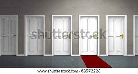 door of a very important person