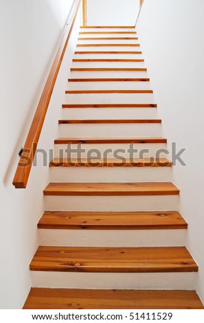 Interior Design Photos on Interior   Wood Stairs And Handrail Stock Photo 51411529