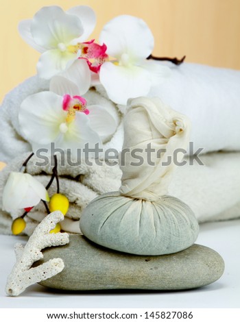 SPA objects on a desk