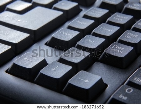 Keyboard of a notebook computer