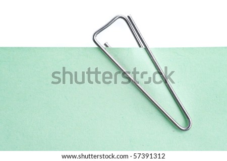 paper clip isolated on white