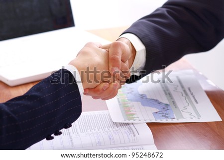 Handshake of business partners