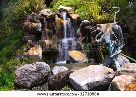 Landscaped Waterfall