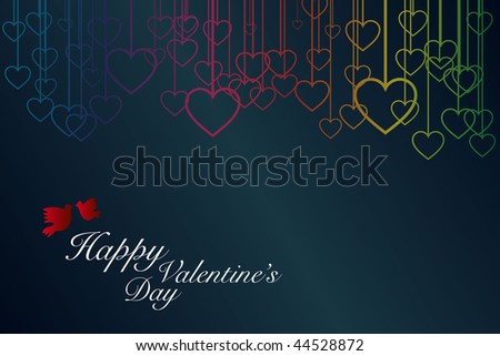 stock vector : San Valentine's Day card.