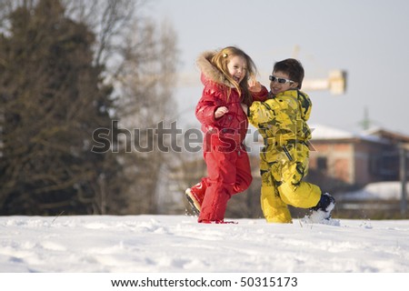 stock photo : Kids playing in