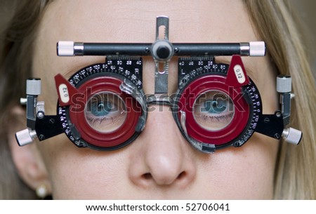 Eye examination.