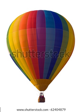 Hot Air Balloon isolated.