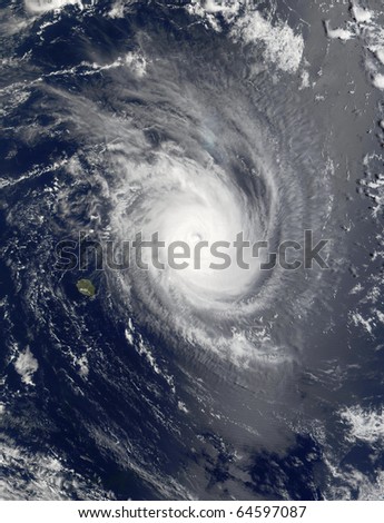 Tropical Cyclone Guillaume, northeast of Mauritius and La Reunion, Indian Ocean.