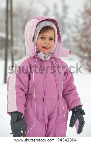 pink ski outfit