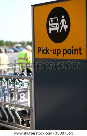 pickup point at the airport