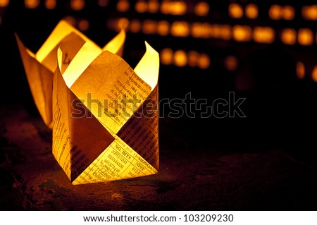 Festival of light, image of burning candles
