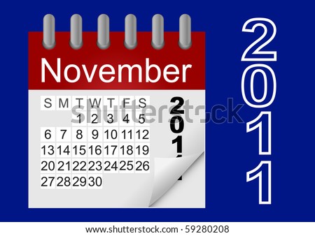 november calendar 2011. calendar 2011, november.