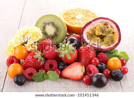 heap of fresh fruit