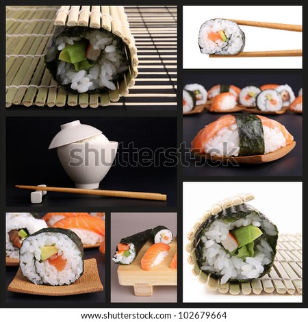 collection of sushi image