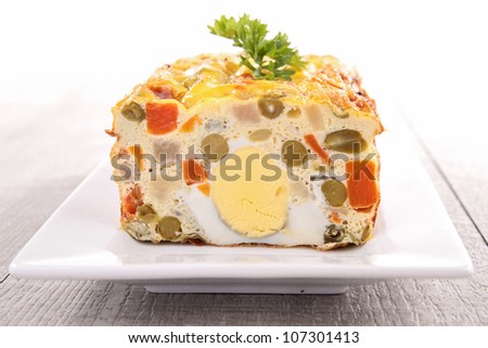 vegetable cake/ terrine