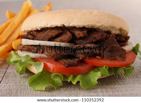 kebab sandwich