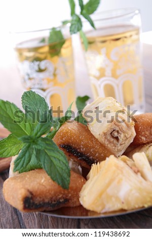 oriental pastry and tea
