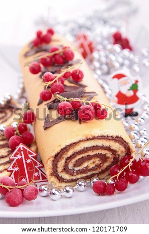decorated christmas pastry