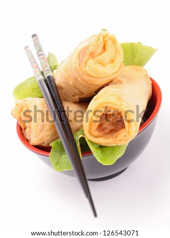 isolated spring roll