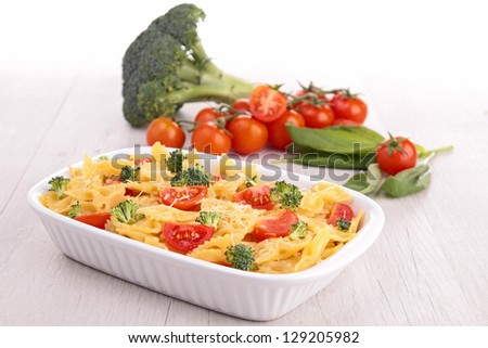 vegetable pasta gratin