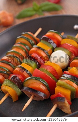 vegetables kebab