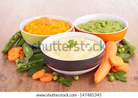 bowl of vegetable puree