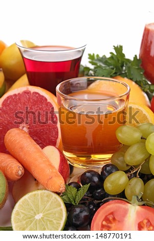 fruits and vegetables juice