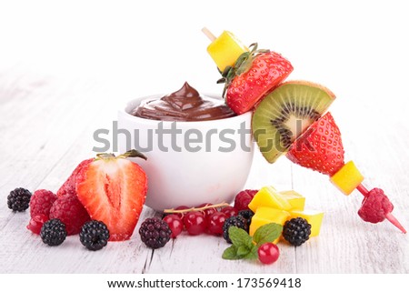 chocolate fruits