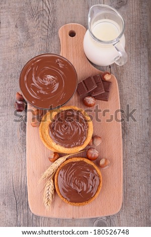 bread toast and chocolate