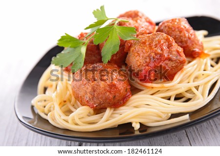 spaghetti and meatball