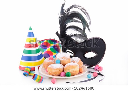 donuts and carnival decoration