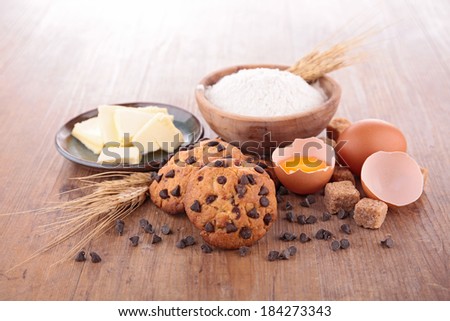 cookies and ingredients