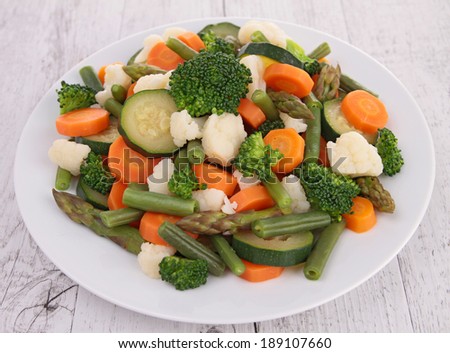 plate of vegetables