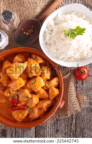 curry chicken and rice