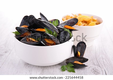 mussel and french fries