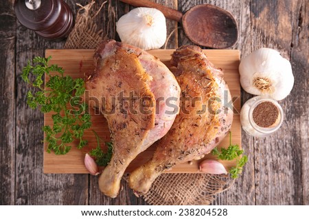 grilled duck leg