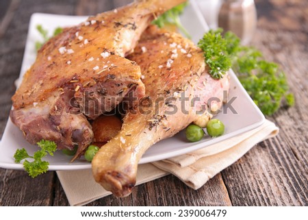 grilled duck leg