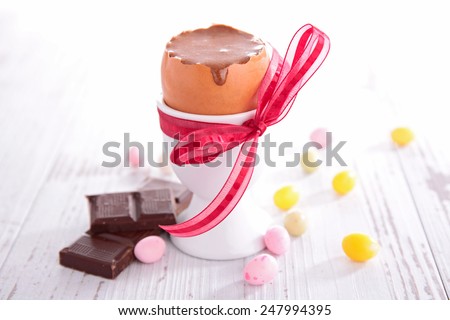 easter chocolate mousse