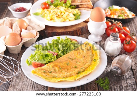 omelet,fried egg,scrambled egg