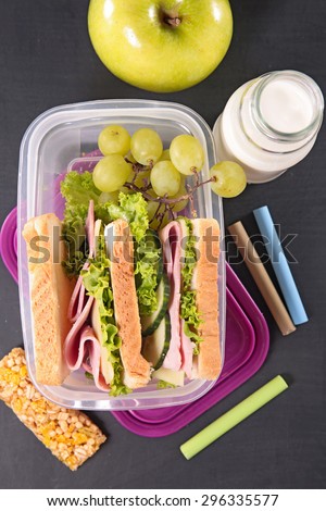 sandwich school lunch
