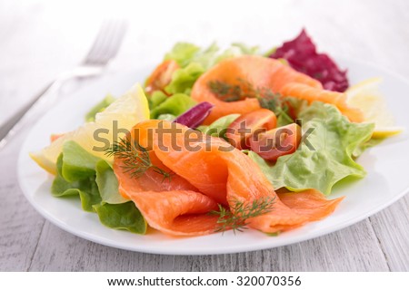 smoked salmon salad