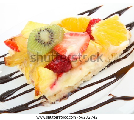 slice of fruit tart