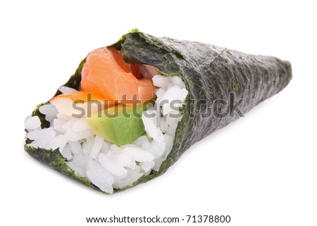 hand rolled sushi