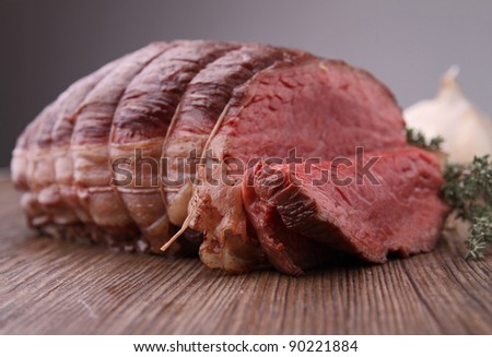 roasted beef