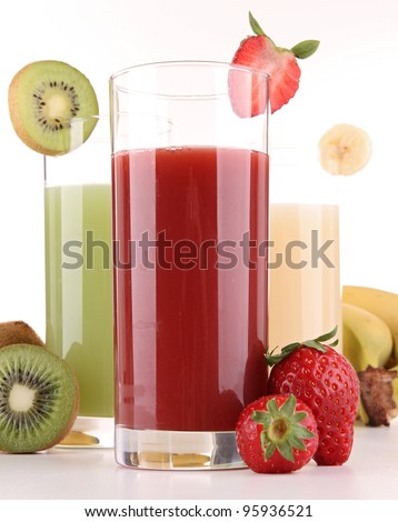 isolated fruits juice