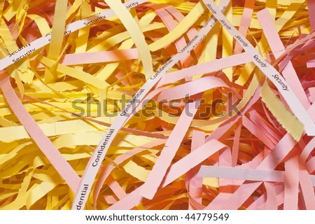 confidential papers that have been shredded to avoid identity theft