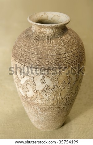 clay vase in the Greek style