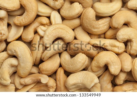 Cashew nuts full frame