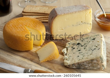 French cheese platter for dessert